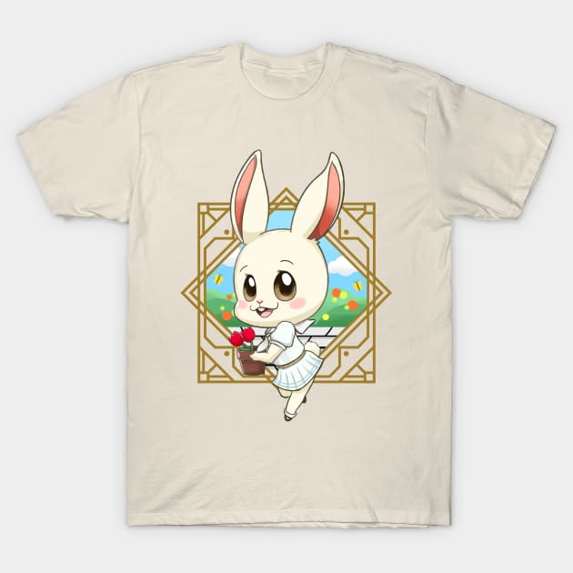 Haru Bunny T-Shirt by Art By Ridley